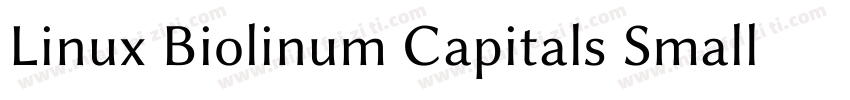 Linux Biolinum Capitals Small CapsV字体转换